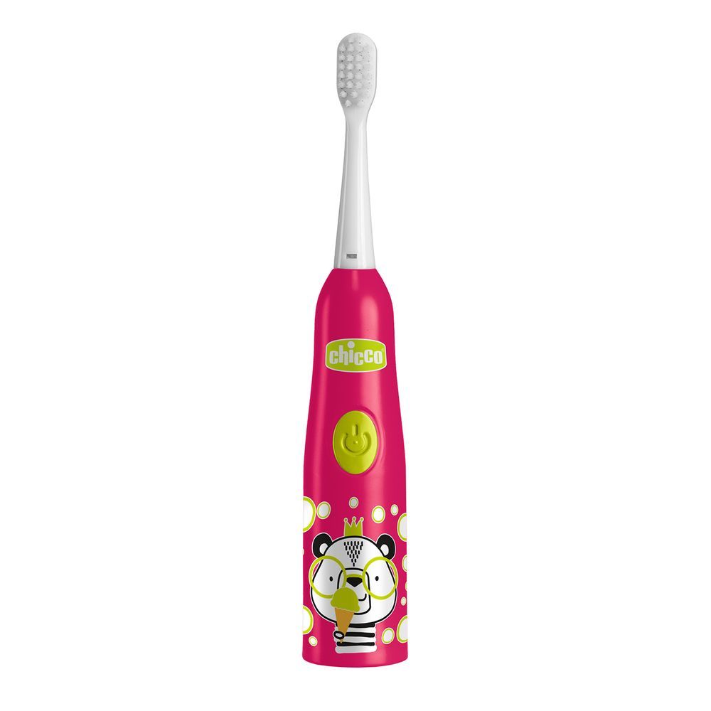 Chicco - Panda Electric Toothbrush - Red