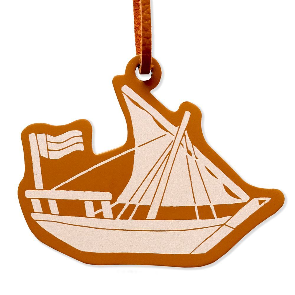 Little Majlis - Leather Charm - Dhow Boat