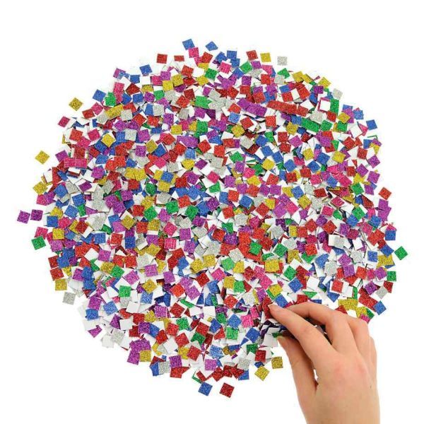 Scola - Mini Glitter Card Mosaic Squares - 4000 Pcs