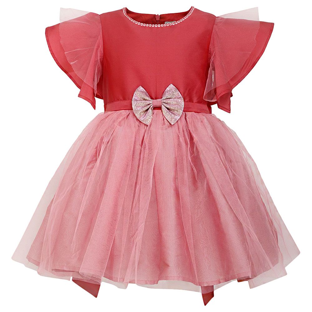 A Little Fable - Ruffle Dress - Rose