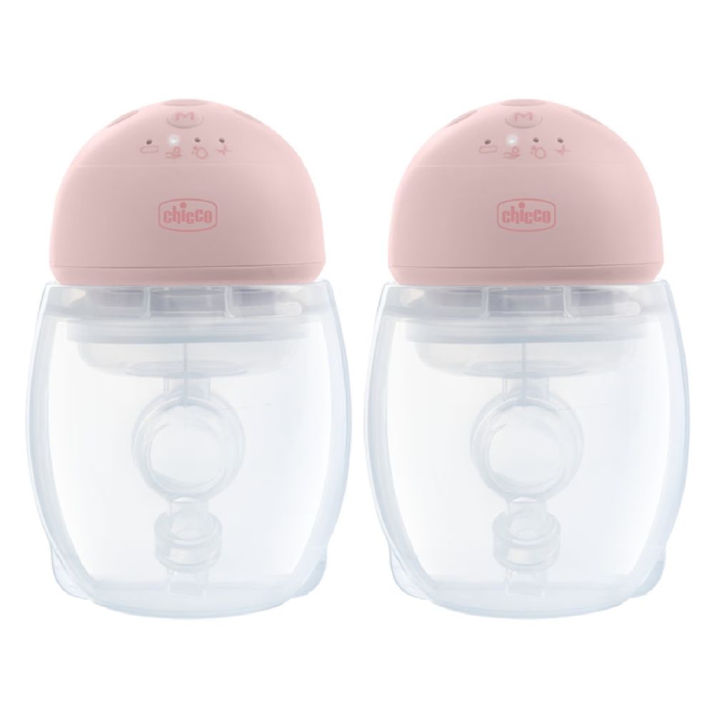 Chicco - Double Wearable Electric Breast Pump Set - Pink - 2 Pcs