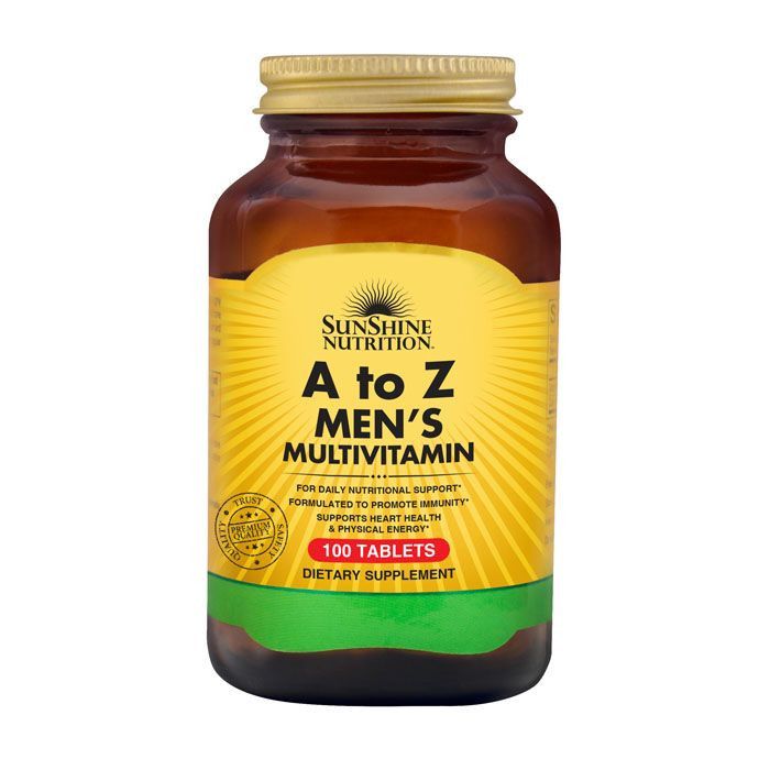Sunshine Nutrition - A To Z Men's Multivitamin Supplement Tablets - 100's