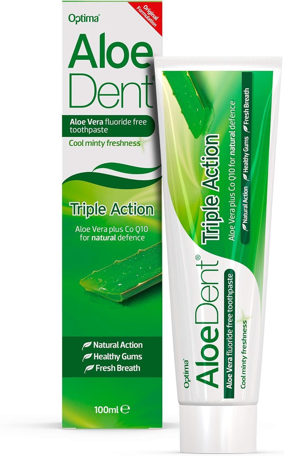 AloeDent - Toothpaste Triple Action - W/ Aloe Vera - 100ml