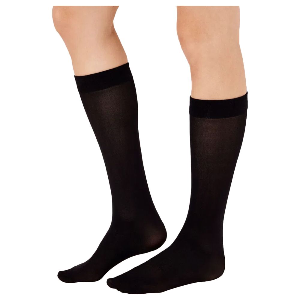 Blooming - Long Socks - Black