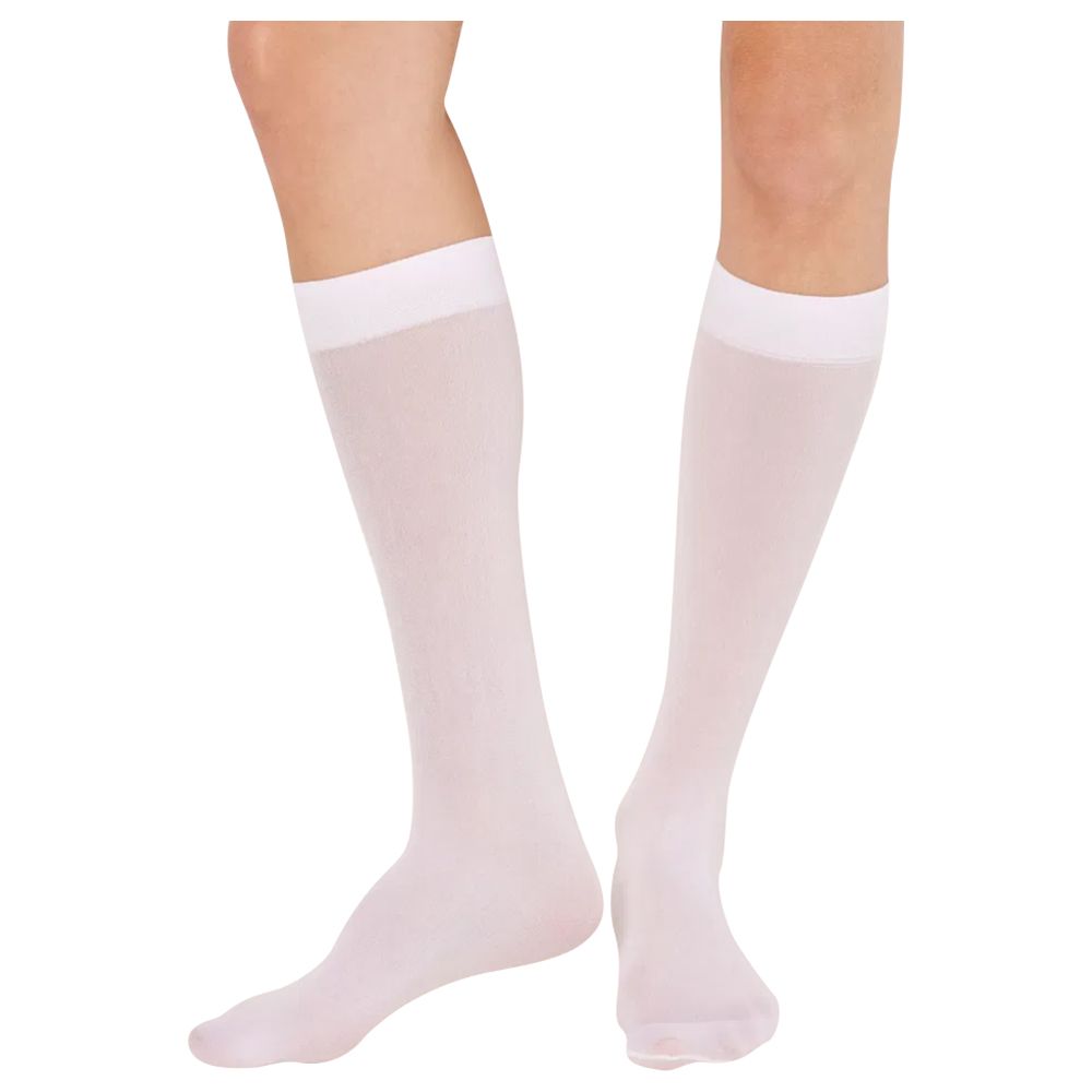 Blooming - Long Socks - White