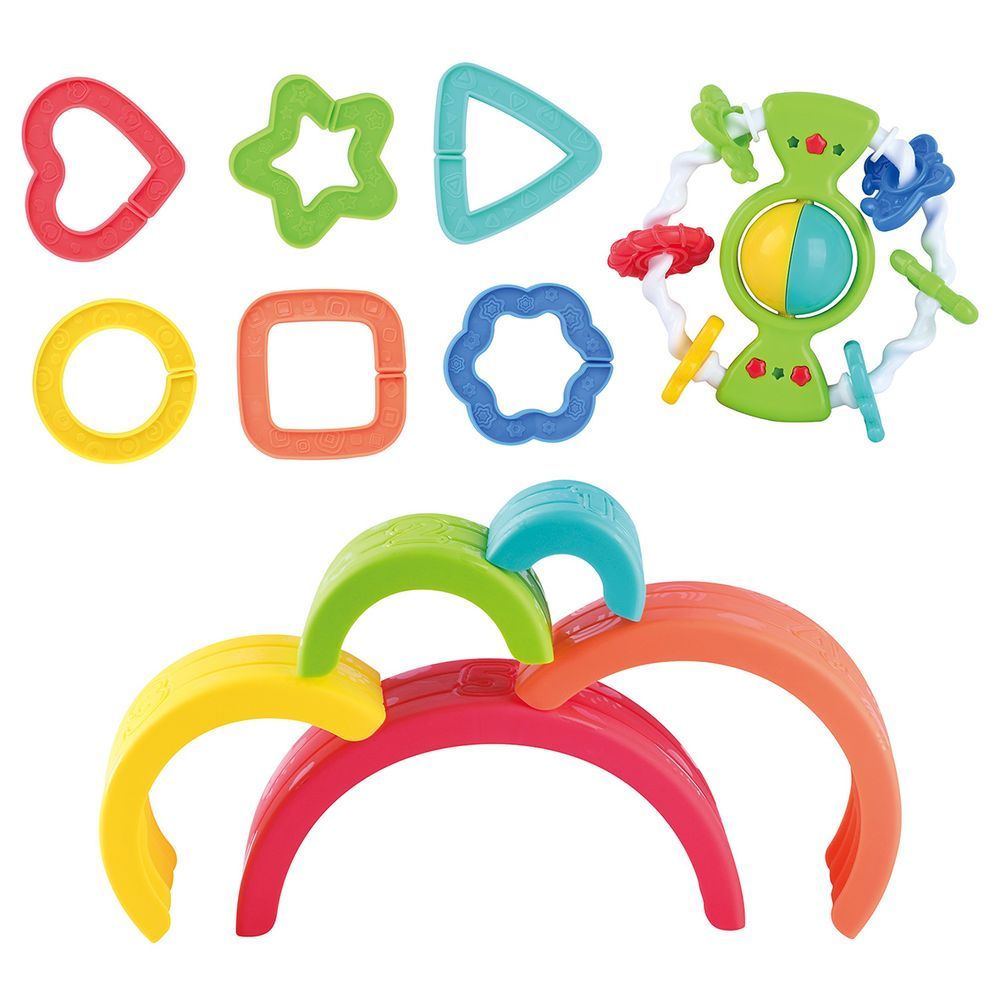 PlayGo - Shake, Stack & Learn Toy Playset - 12 Pcs
