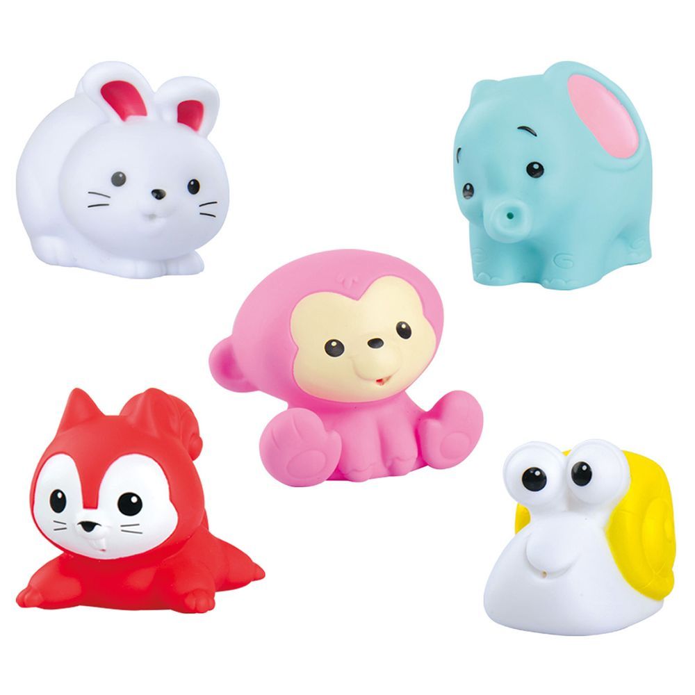 Playgo - Forest Friends Squirters Bath Toy - 5 Pcs - Style May Vary