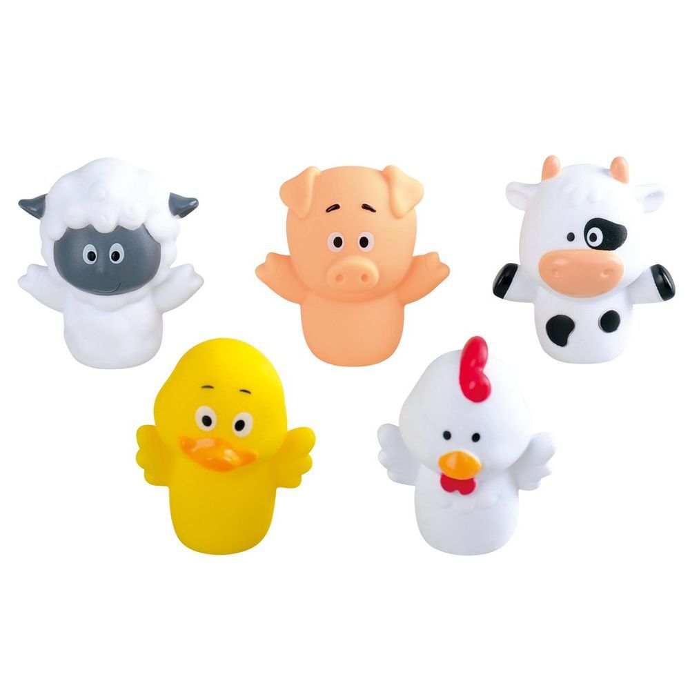 PlayGo - Happy Farm Finger Puppet Toy - 5 Pcs