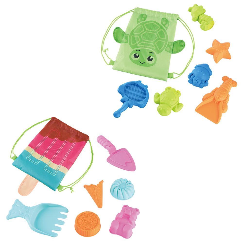 PlayGo - Seaside Toys With Bag - 6 Pcs - Style May Vary