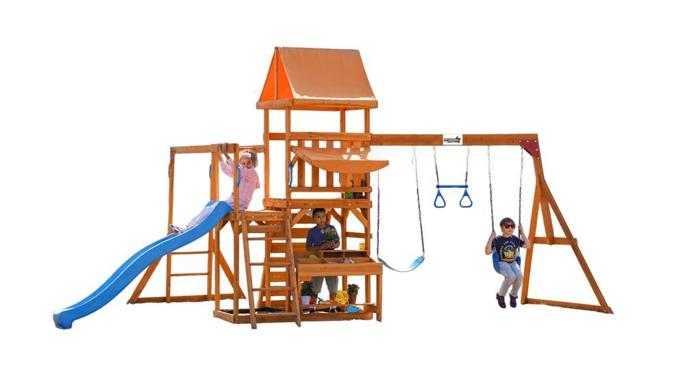 Dynamic Sports - Arabian Pronghorn Wooden Swing Set