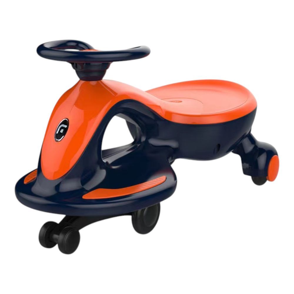 BBJ - Kids Ride-On Electric Swing Car - Blue/Orange