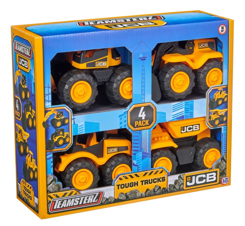 Teamsterz - JCB 7-inch Tough Trucks 4pcs
