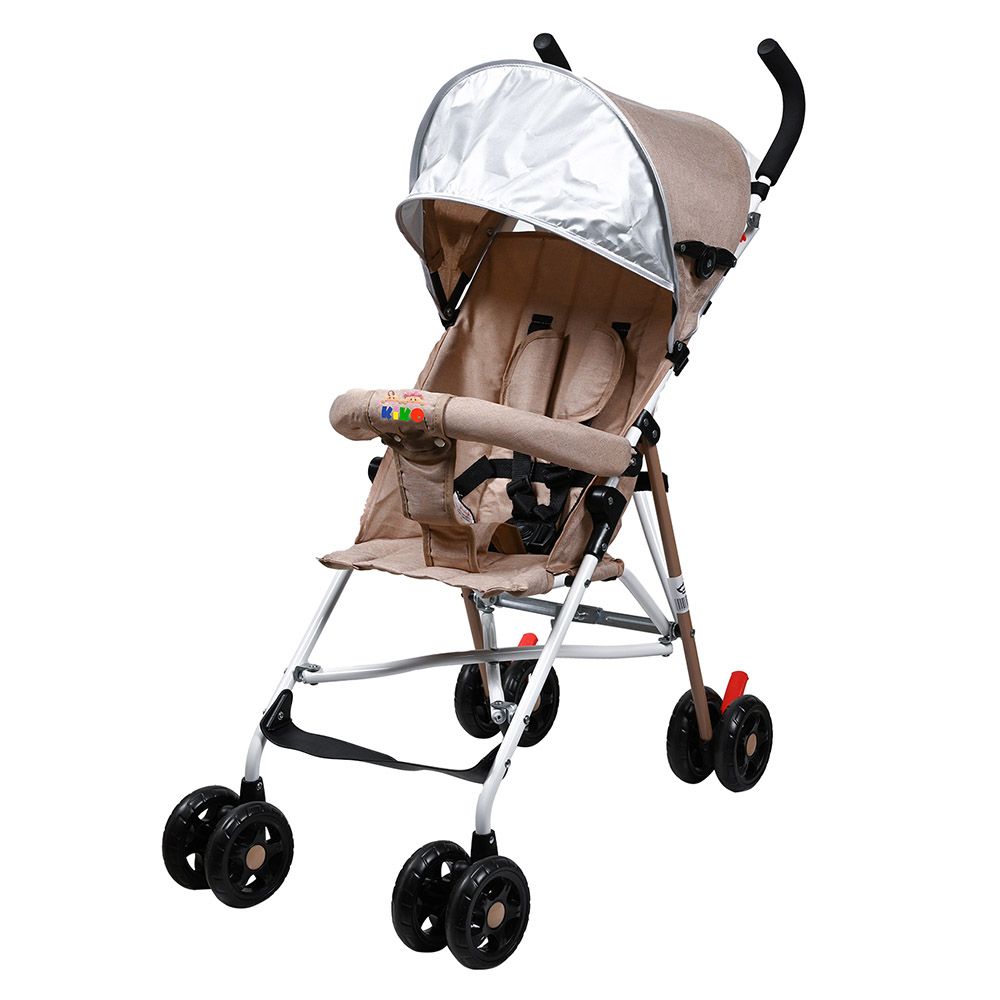 Kiko - 8 Wheels Light Buggy Stroller - Beige