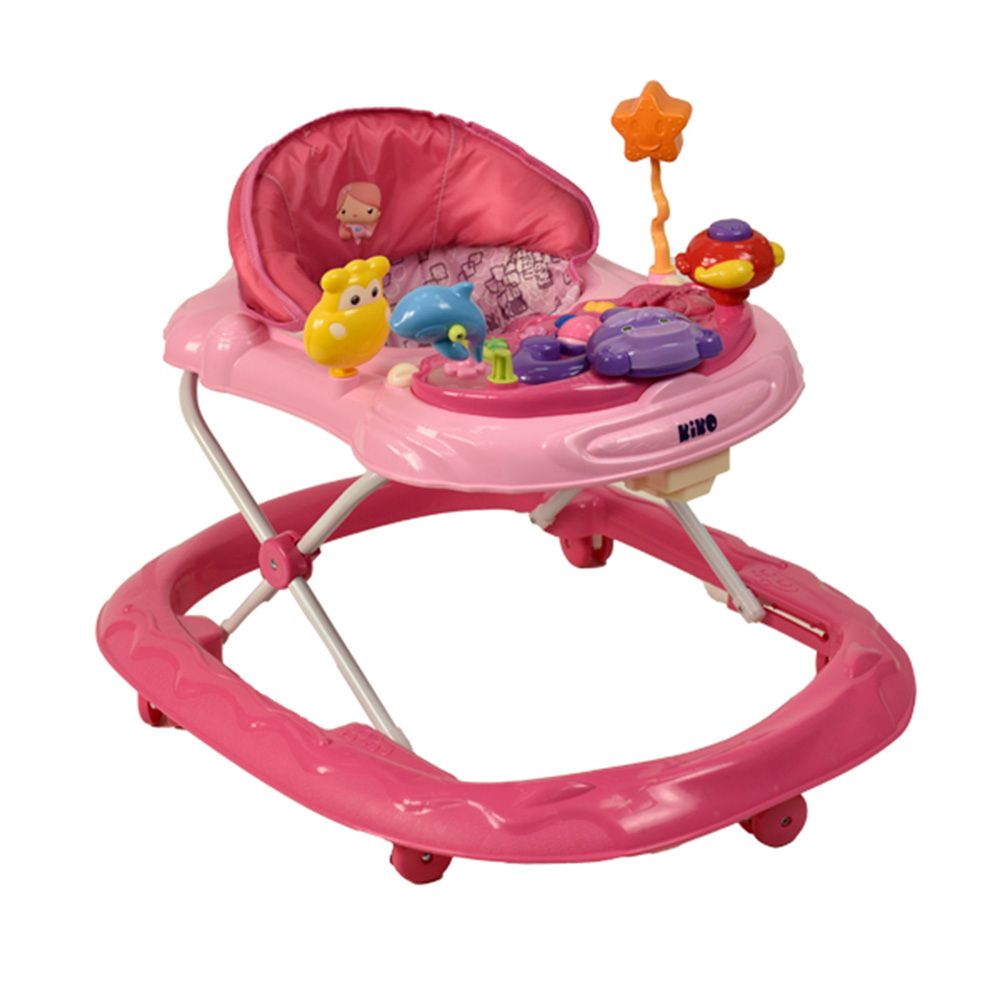 Kiko - Baby Walker With Toys - Pink