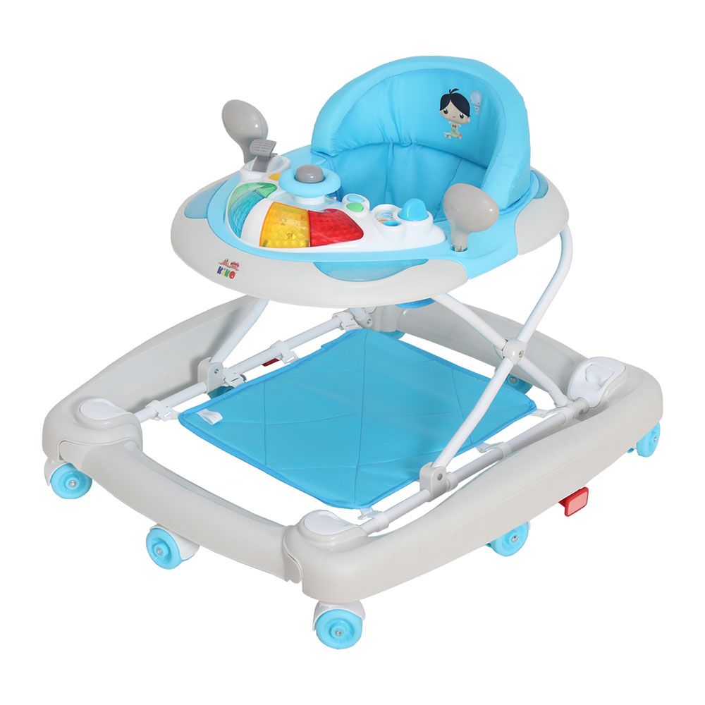 Kiko - 2305 Rocking Baby Walker With Toys - Blue
