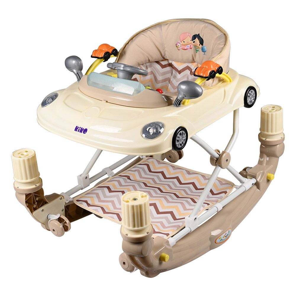 Kiko - 2307 Rocking Baby Walker With Toys - Beige