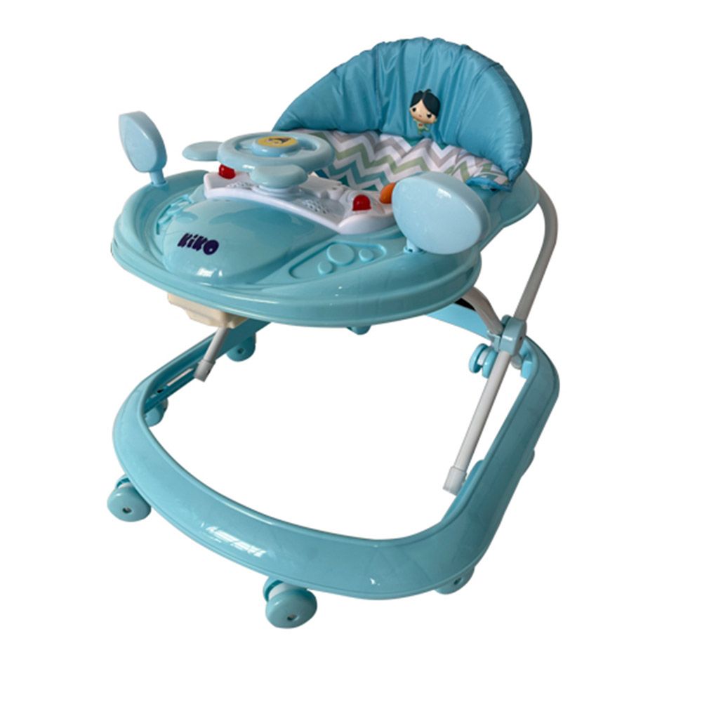 Kiko - Baby Walker With Toys - Light Blue