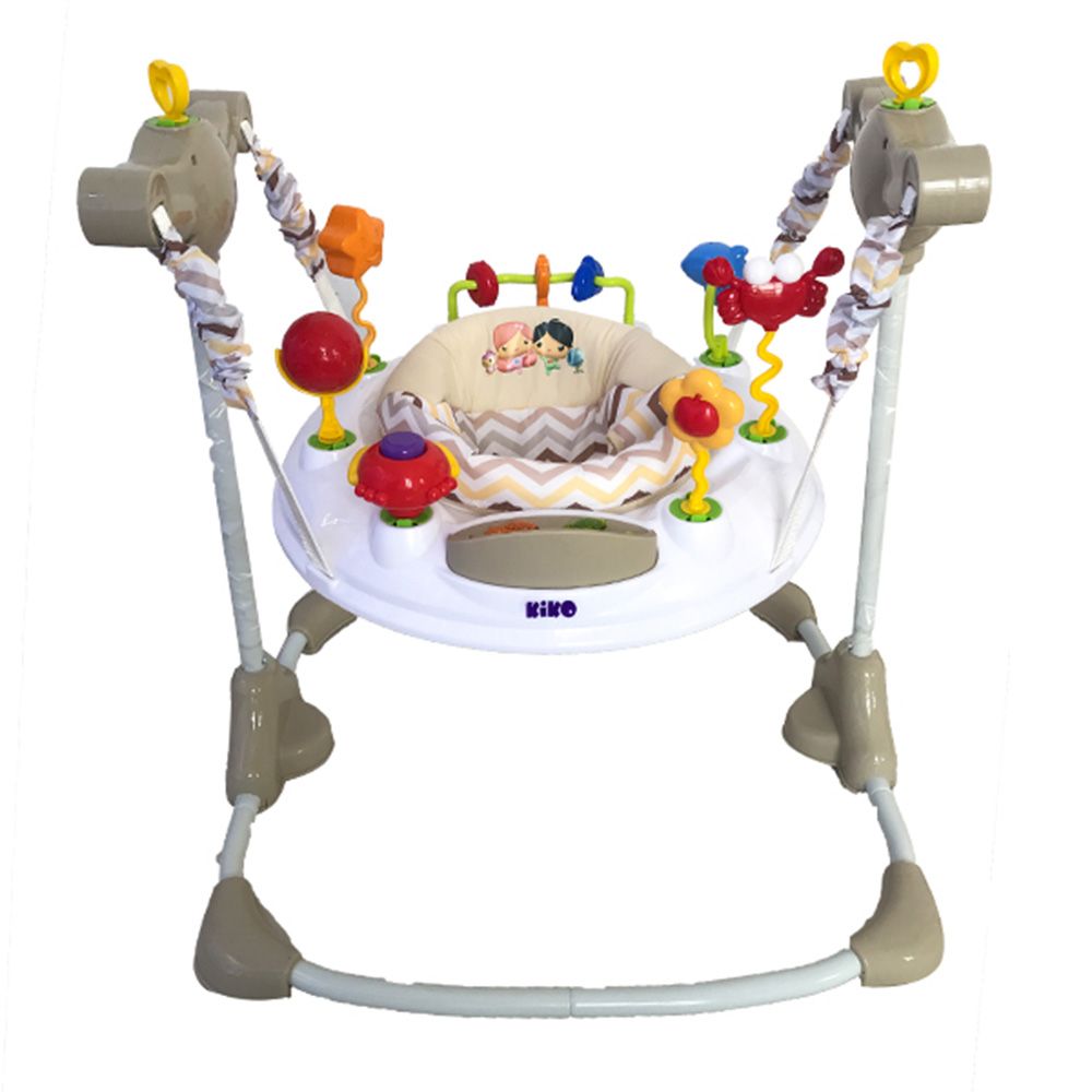 Kiko - Baby Jumper With Toys - Beige