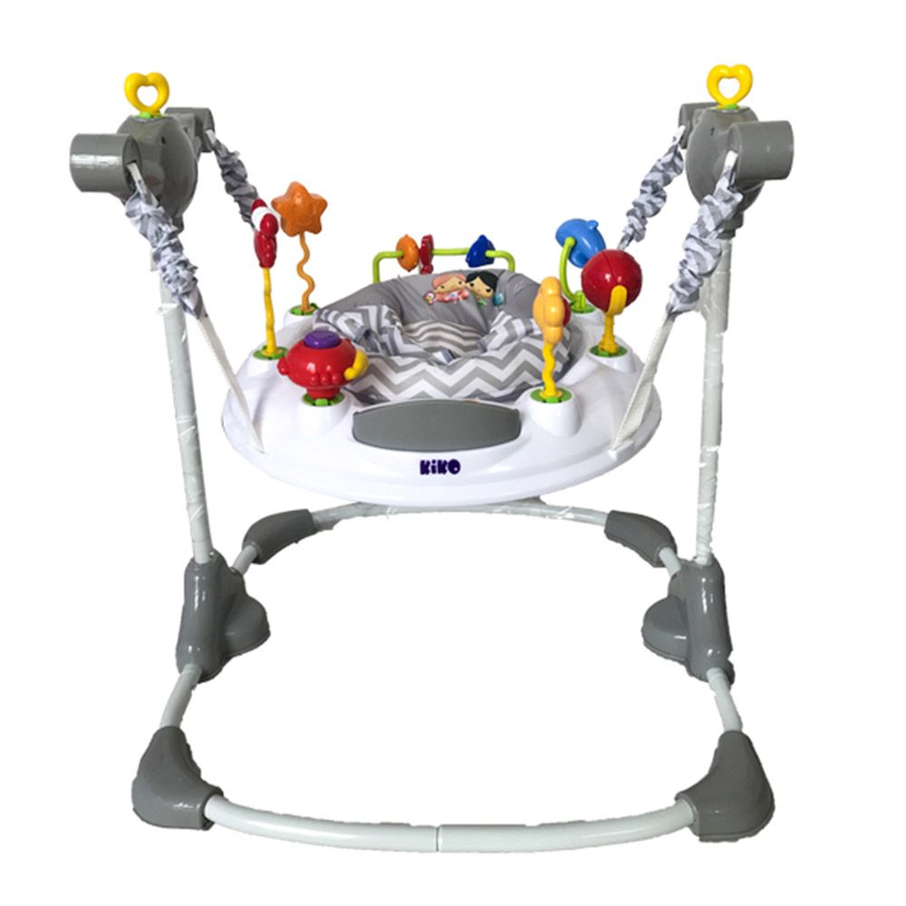 Kiko - Baby Jumper With Toys - Grey