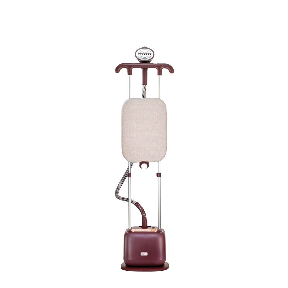 Black+Decker - Double Pole Garment Steamer - Dark Red - 2400 W