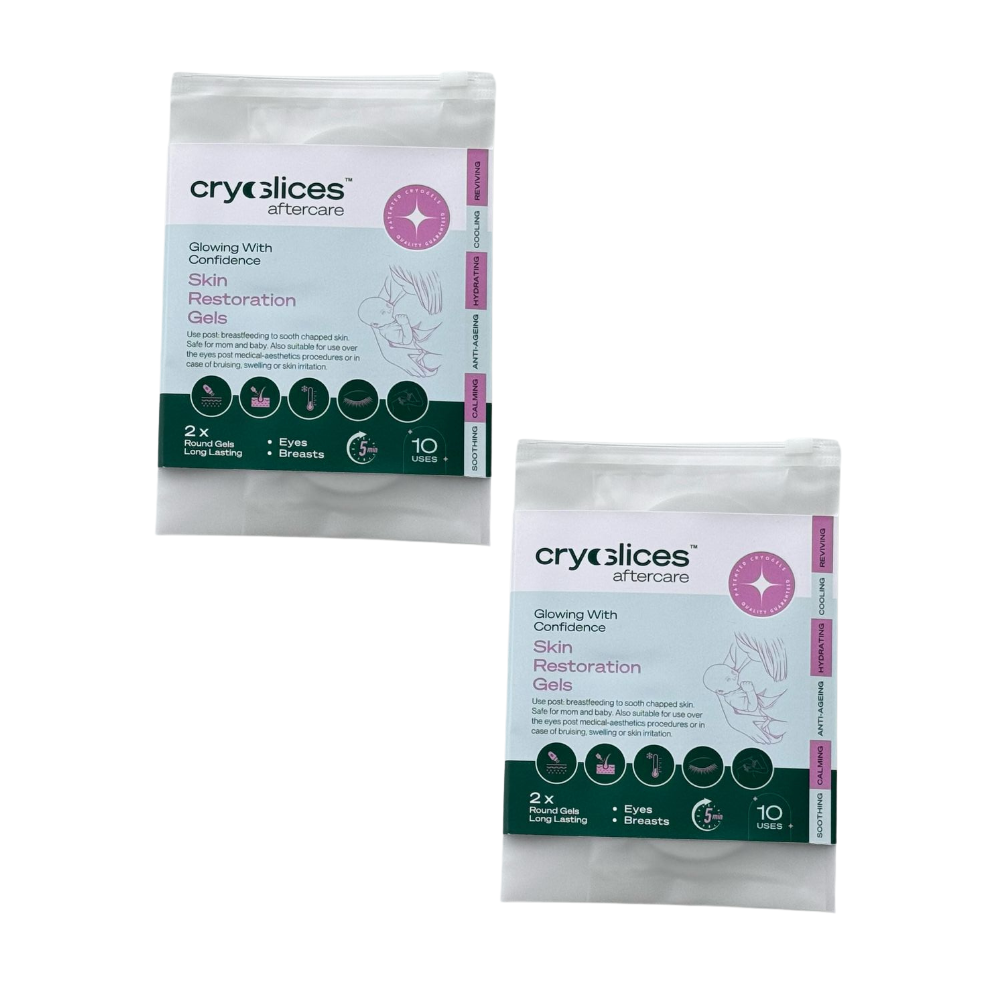 Cryoslices - Aftercare Skin Restoration Round Gel Patch - Pack of 2