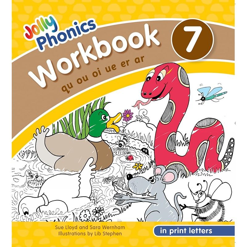 Jolly Phonics Workbook 7: In Print Letters - American English Edition