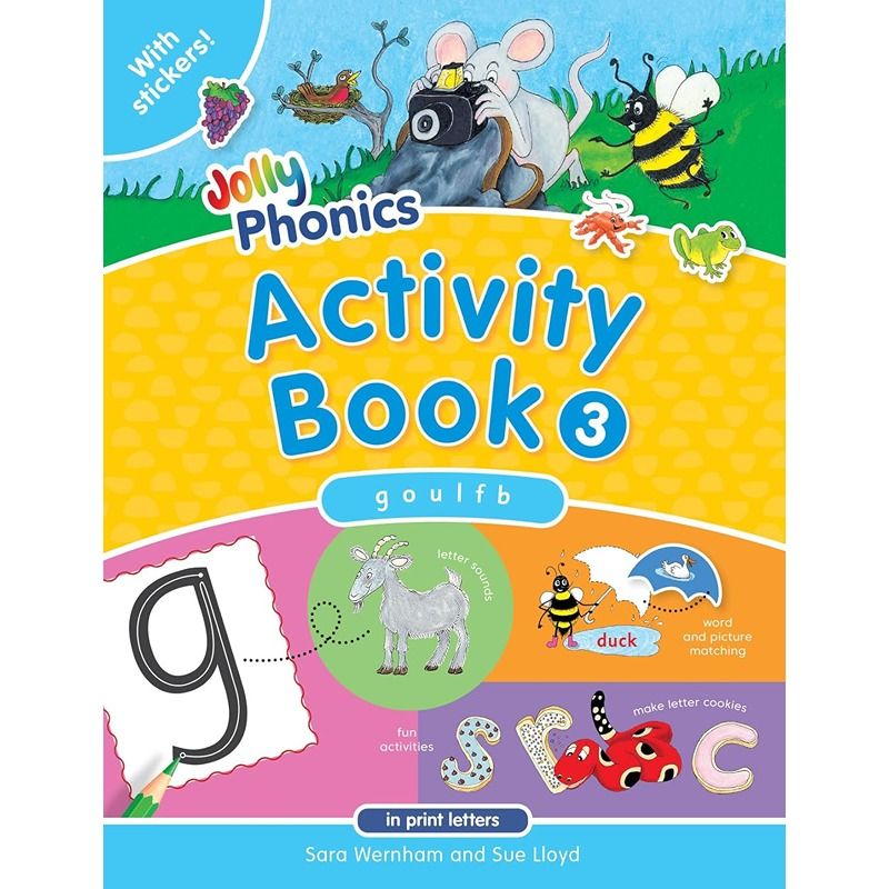 كتاب أنشطة جولي فونيكس ٣ - الحروف المطبوعة - الطبعة الإنجليزية الأمريكية
