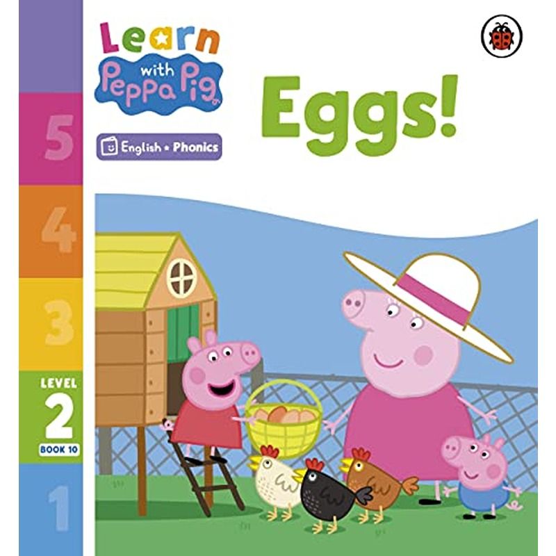 Learn With Peppa Pig Level 2 Book 10: Eggs Phonics Reader