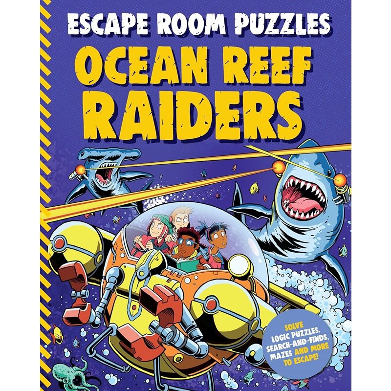 Escape Room Puzzles Book: Ocean Reef Raiders