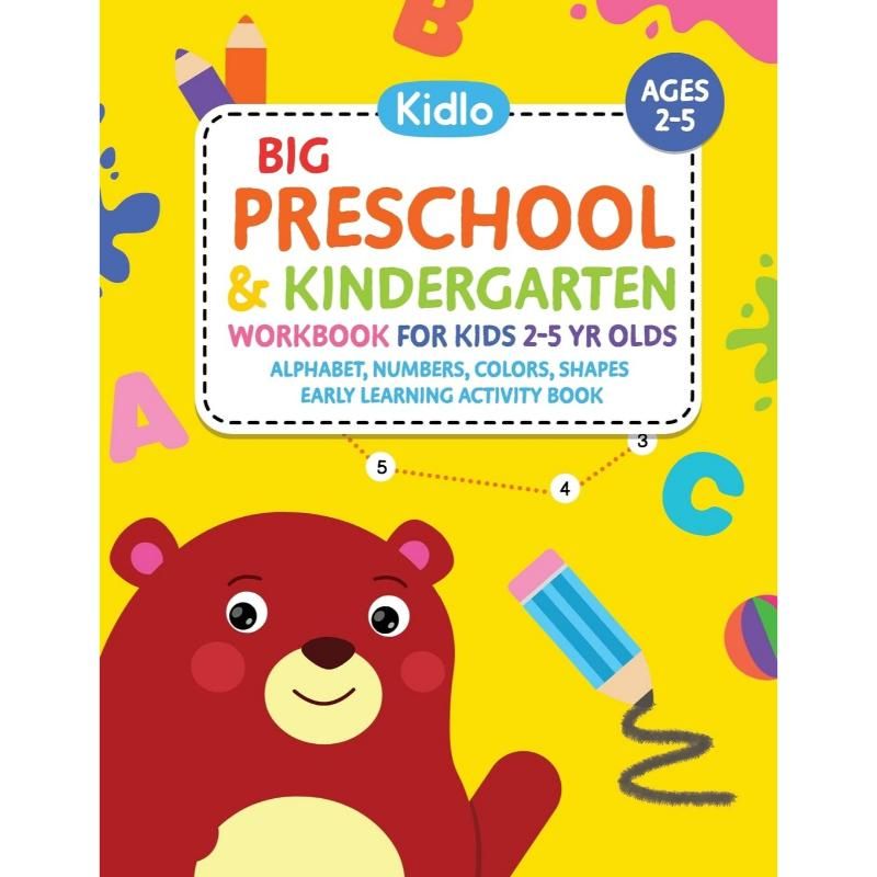 Big Preschool & Kindergarten Workbook For Kids