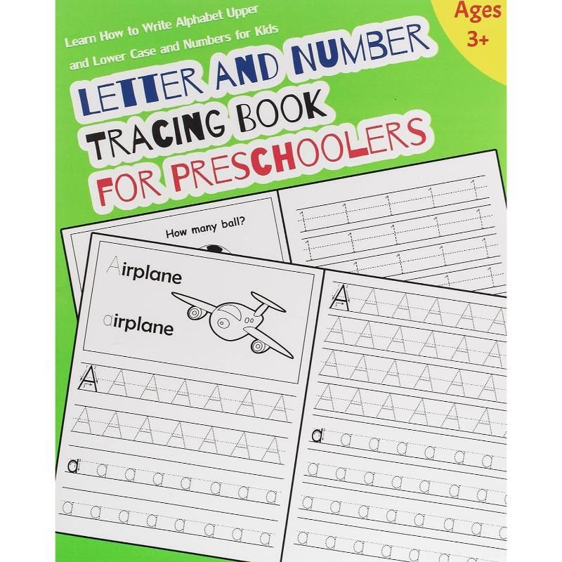 Letter And Number Tracing Book For Preschoolers