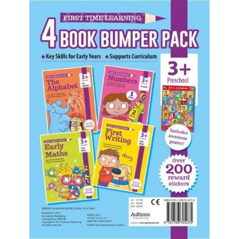 The Alphabet, Early Maths, Numbers & First Writing Pack of 4
