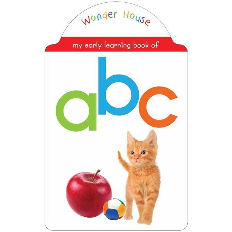 كتاب التعليم المبكر: الحروف الإنجليزية - كتاب من الكرتون المقوى
