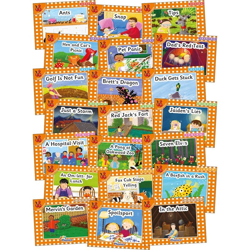 Jolly Phonics Orange Level Readers Complete Set: British English Edition - Pack of 21