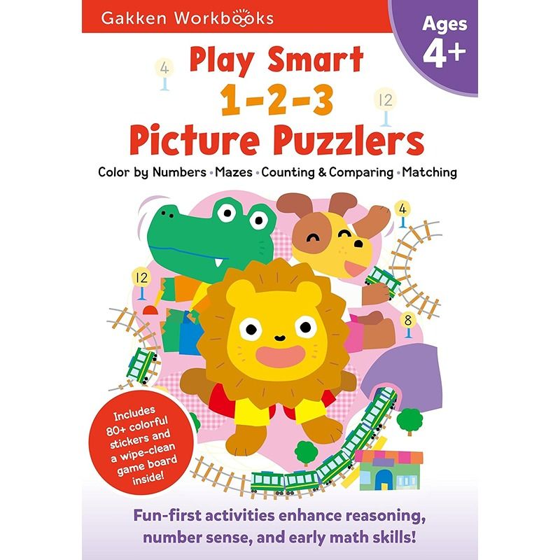 Play Smart 1-2-3 Picture Puzzlers Book