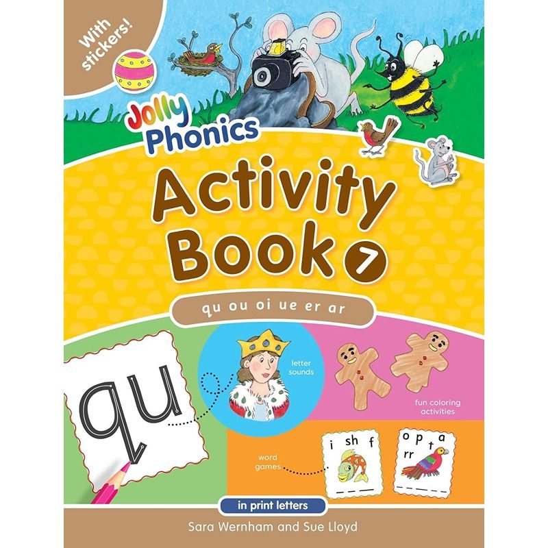 Jolly Phonics Activity Book 7 In Print Letters - American English Edition