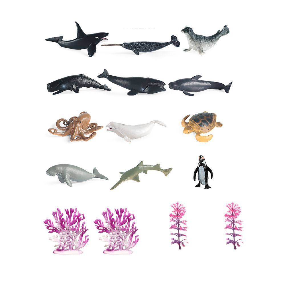 Galaxy Toys - Ocean Toy Set - 16 Pcs