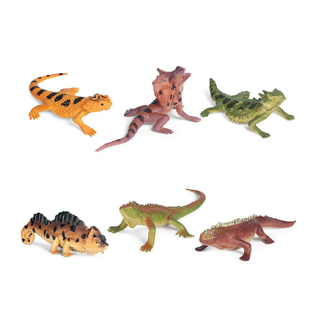 Galaxy Toys - Cold Blooded Animal Toy Reptiles Set - 6 Pcs