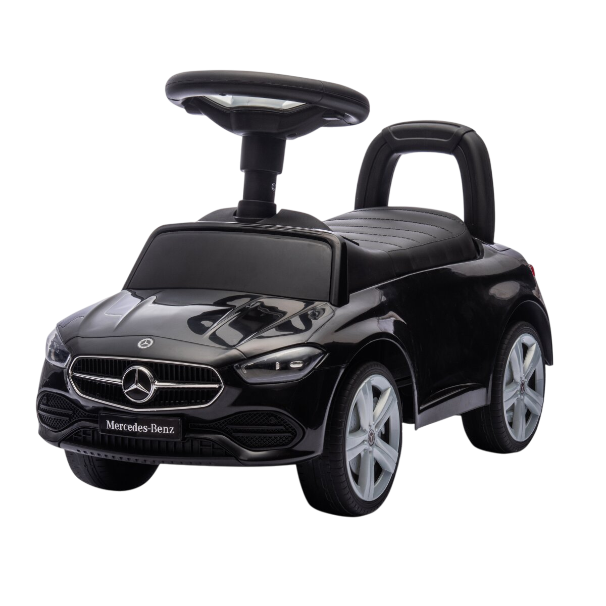 Mercedes-Benz - Mercedes C-Class Ride On Push Car With Audio Steering Wheel - Black