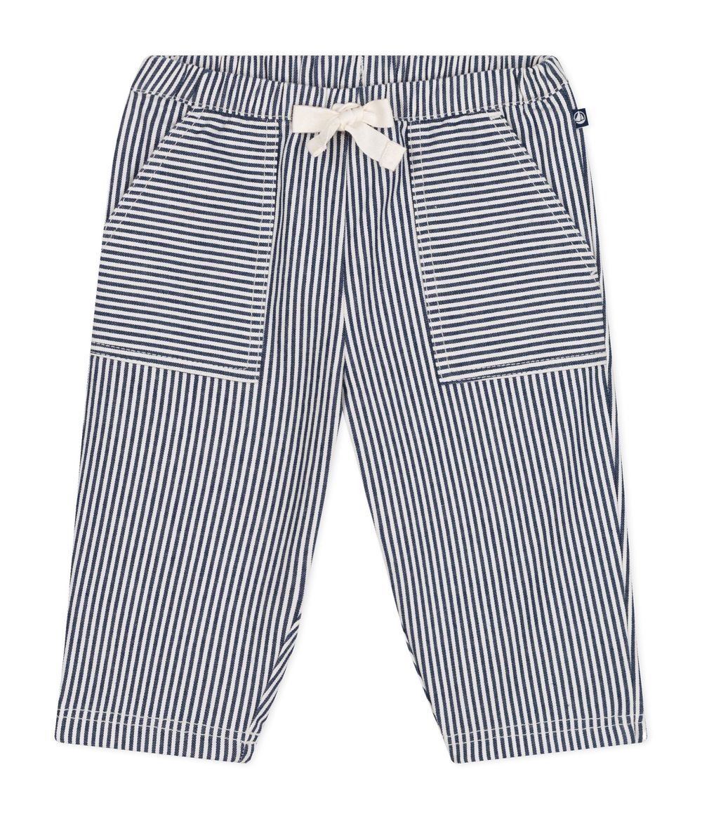 Petit Bateau - Babies' Cotton Canvas Trousers