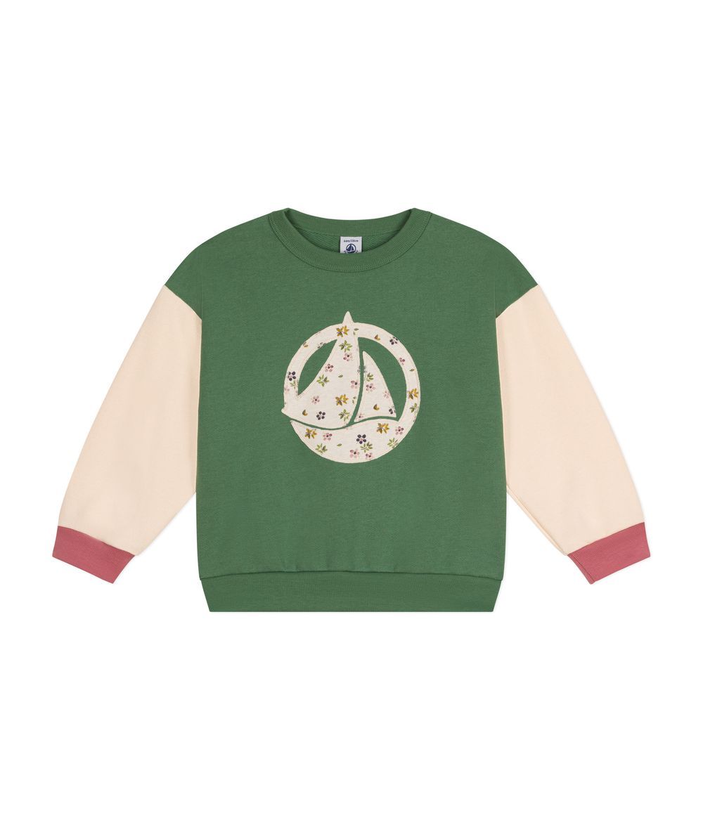 Petit Bateau - Girls' Logo Detail Cotton Sweatshirt