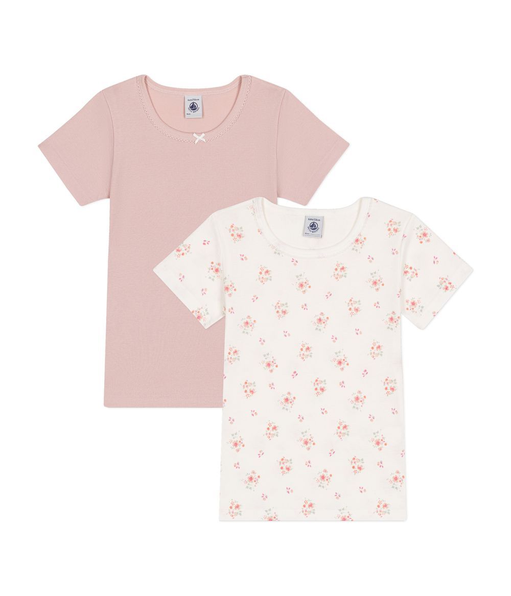 Petit Bateau - 2pc-Set - Girls Short Sleeves Cotton T-Shirt