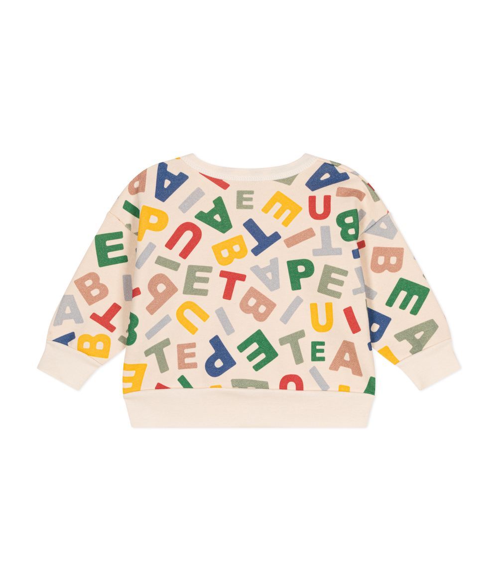 Petit Bateau - Babies' Fleece Sweatshirt - Avalanche