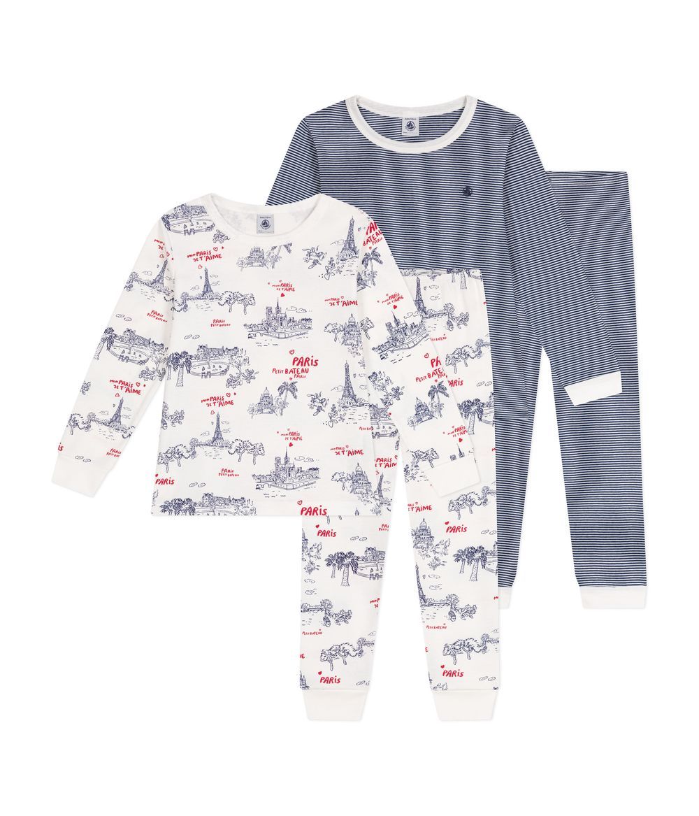 Petit Bateau - Cotton Pyjamas - 2 Sets - 4 Pcs