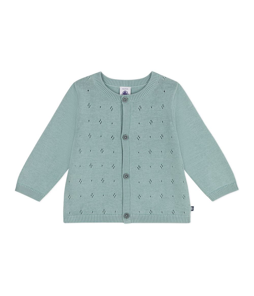 Petit Bateau - Baby Girl's Cotton Cardigan - Paul Green