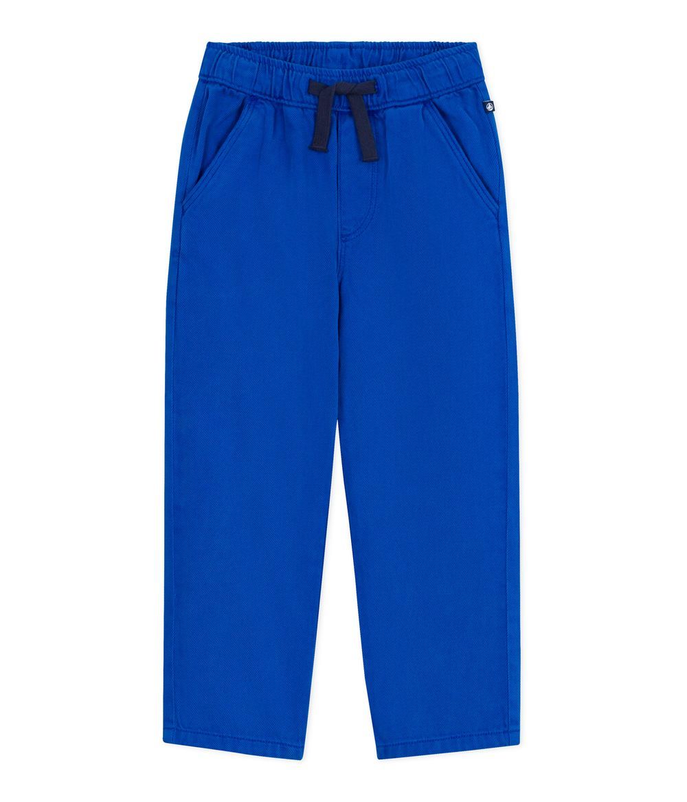 Petit Bateau - Children's Cotton Trousers - Surf Blue