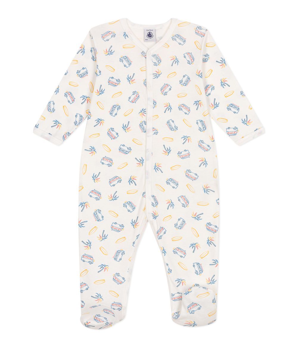 Petit Bateau - Baby Cotton Pyjamas With Vans Print
