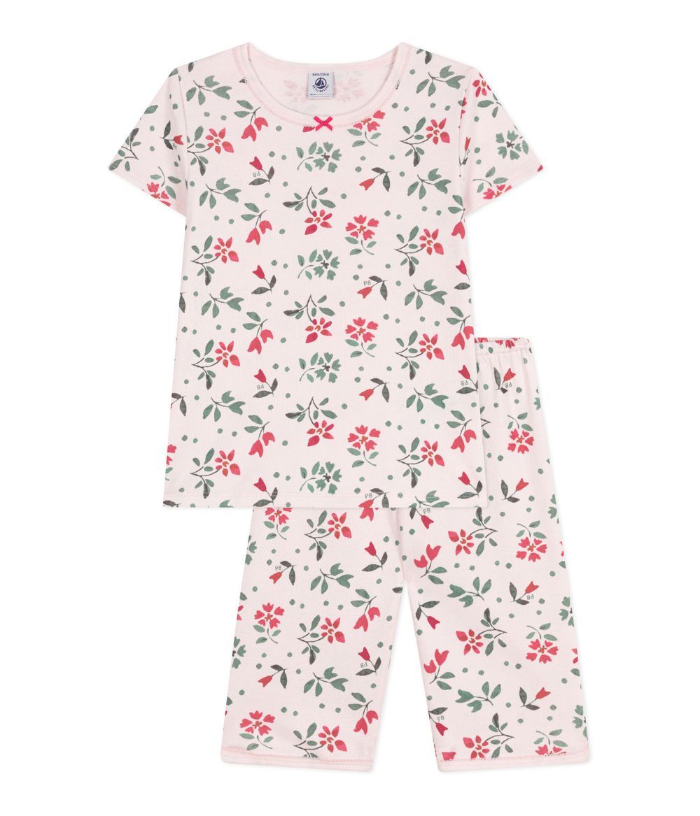 Petit Bateau - Child's Cotton Capri Pajamas - Floral