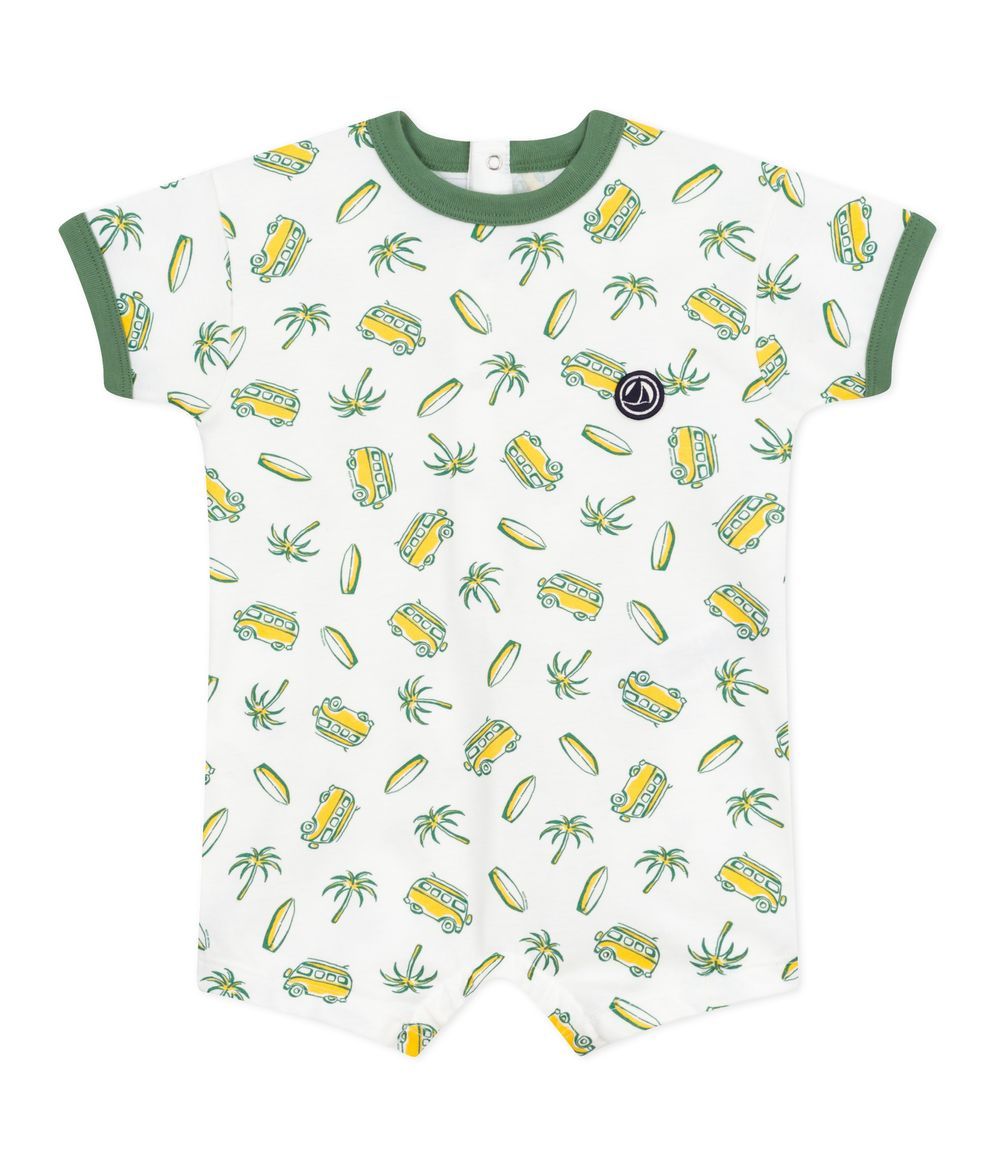 Petit Bateau - Surf Printed Baby Playsuit - Multicolor