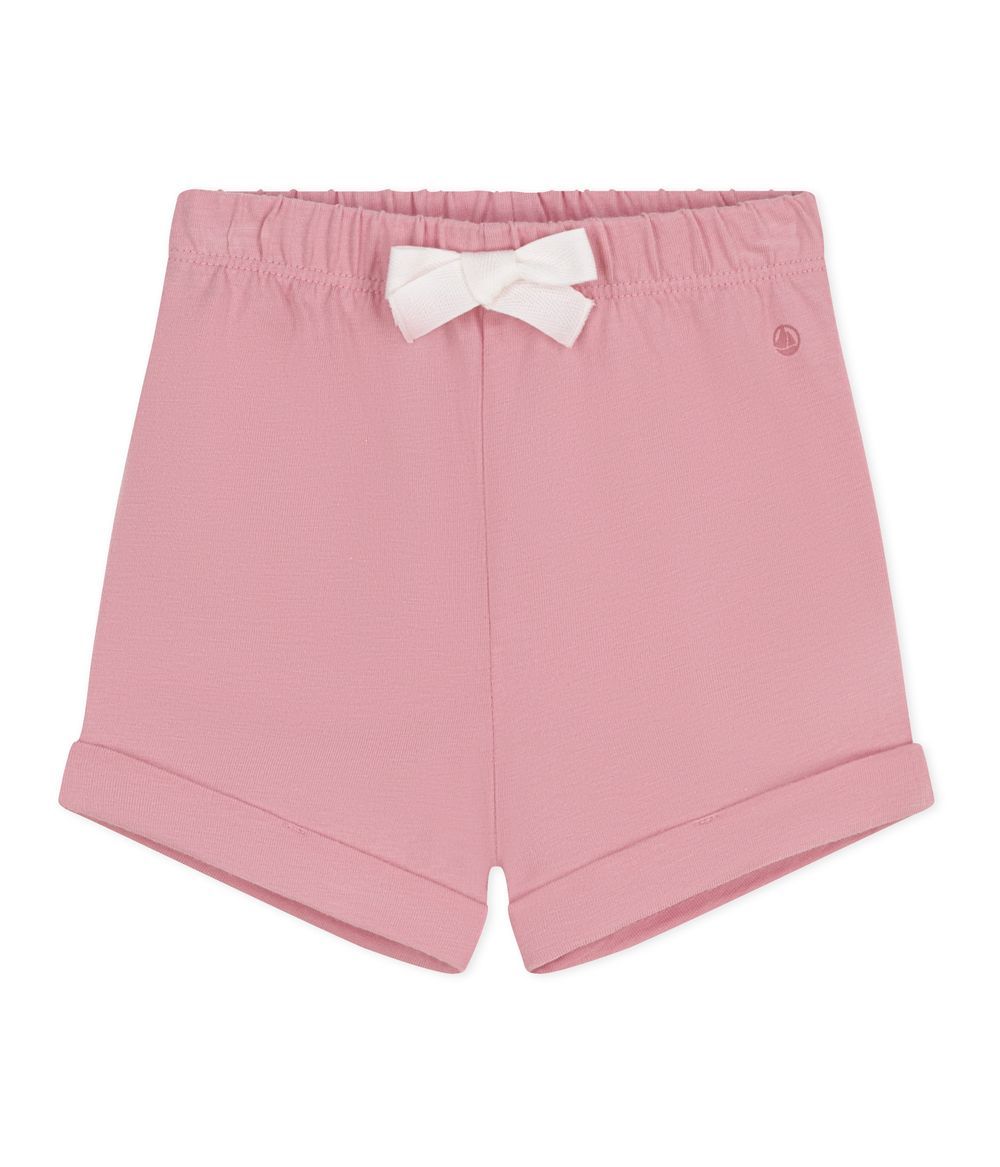 Petit Bateau - Plain Cotton Baby Shorts - Charme Pink